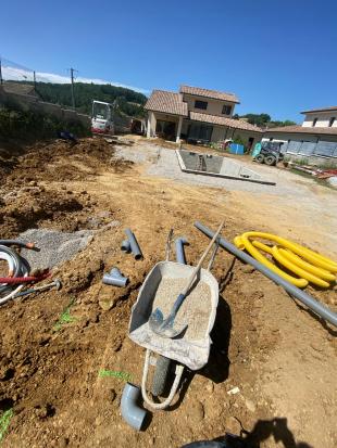 Préparation local piscine